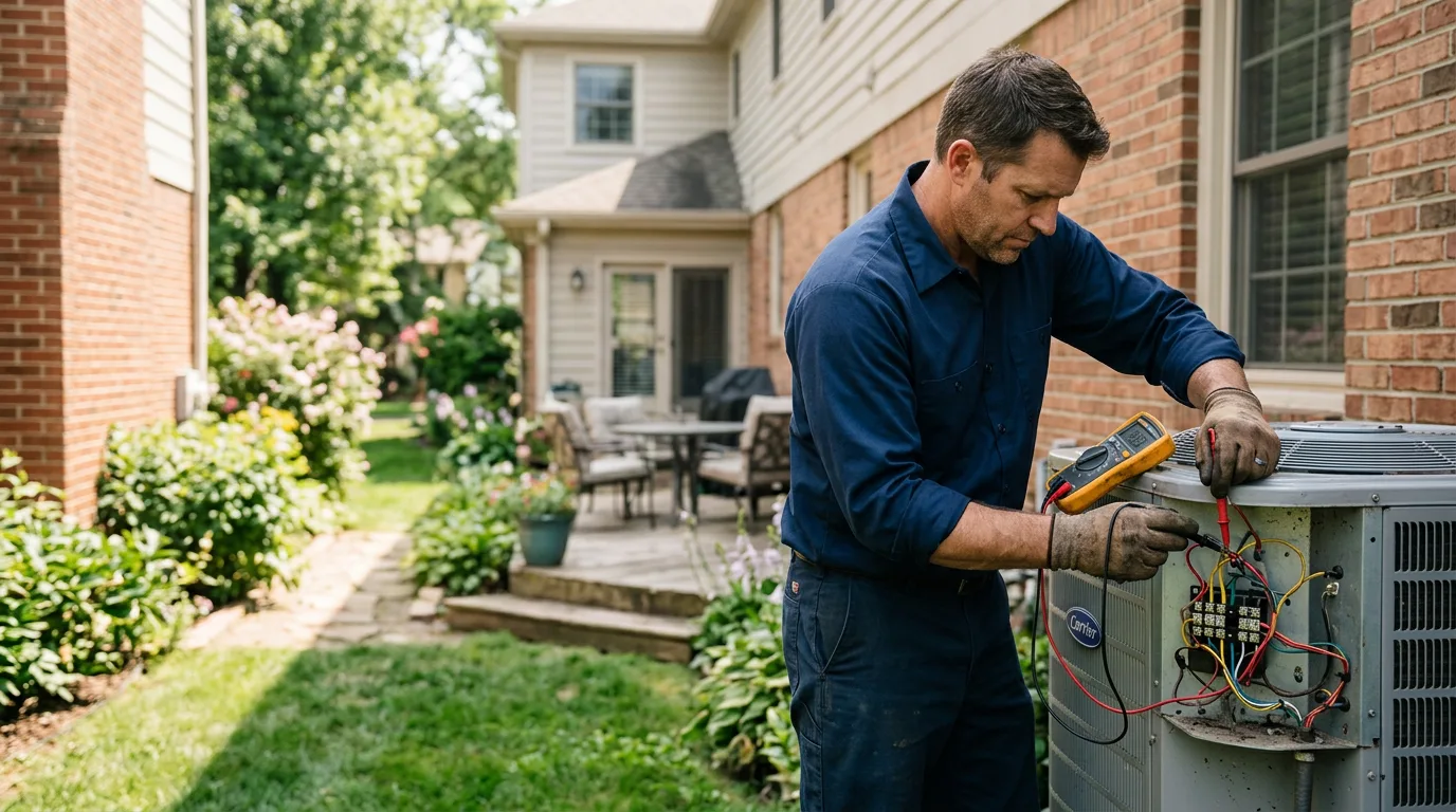 HVAC technician working near Weare, NH